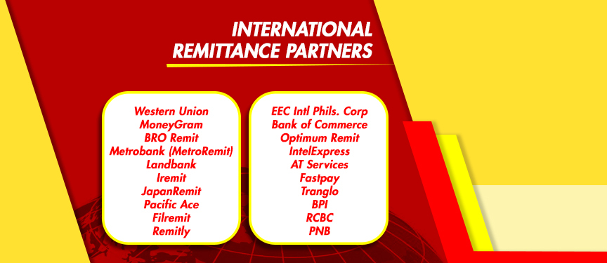 RD Pawnshop  Money Transfer, Domestic Remittance